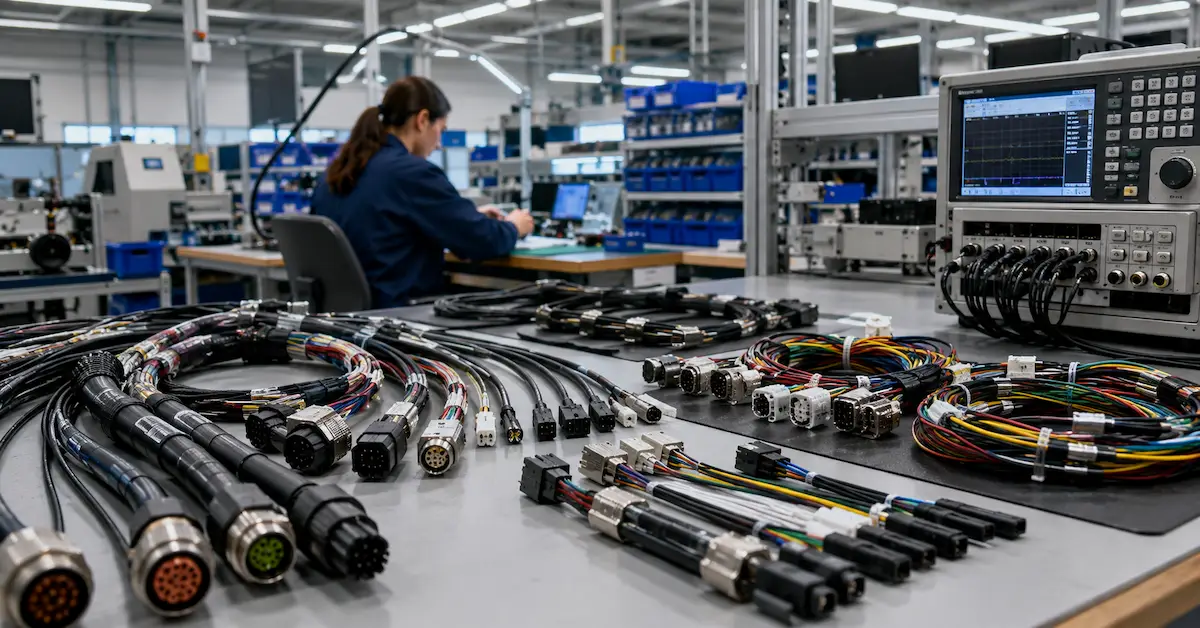 Montage im Kabelherstellerwerk